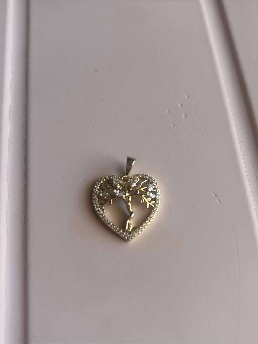 Heart Tree of Life Pendant Necklace - Gold